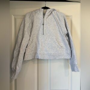Lululemon CROPPED Scuba Hoodie in Grey